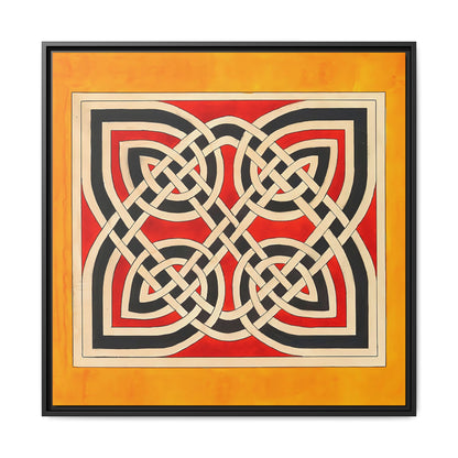 Celtic Ornament (ca 1900) by Elizabeth A. Nedwill / Toile encadrée sur caisse américaine