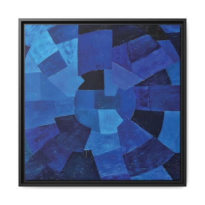 Komposition in Blau (1931) by Otto Freundlich / Toile encadrée sur caisse américaine