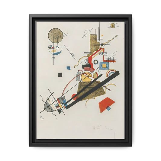 Frohlicher Augsteig (1923) by Wassily Kandinsky / Toile encadrée sur caisse américaine
