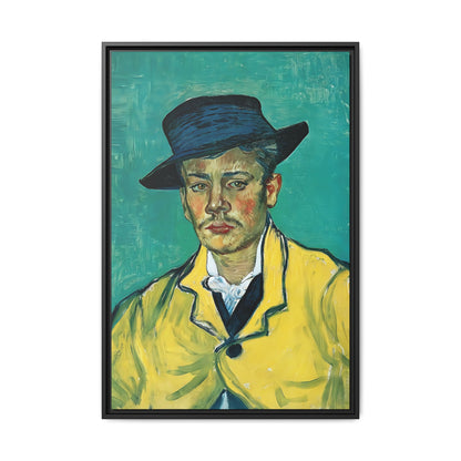 Portrait of Armand Roulin (1888) by Vincent van Gogh / Toile encadrée sur caisse américaine