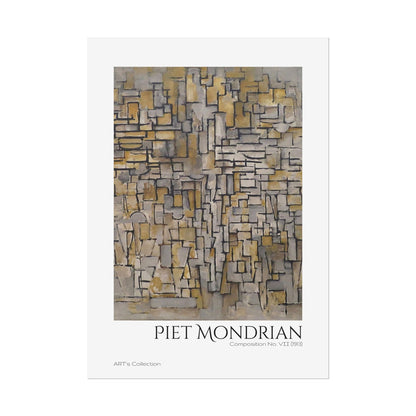 Tableau No. 2, Composition No. VII (1913) by Piet Mondrian / Affiche imprimée - Série ART's Collection
