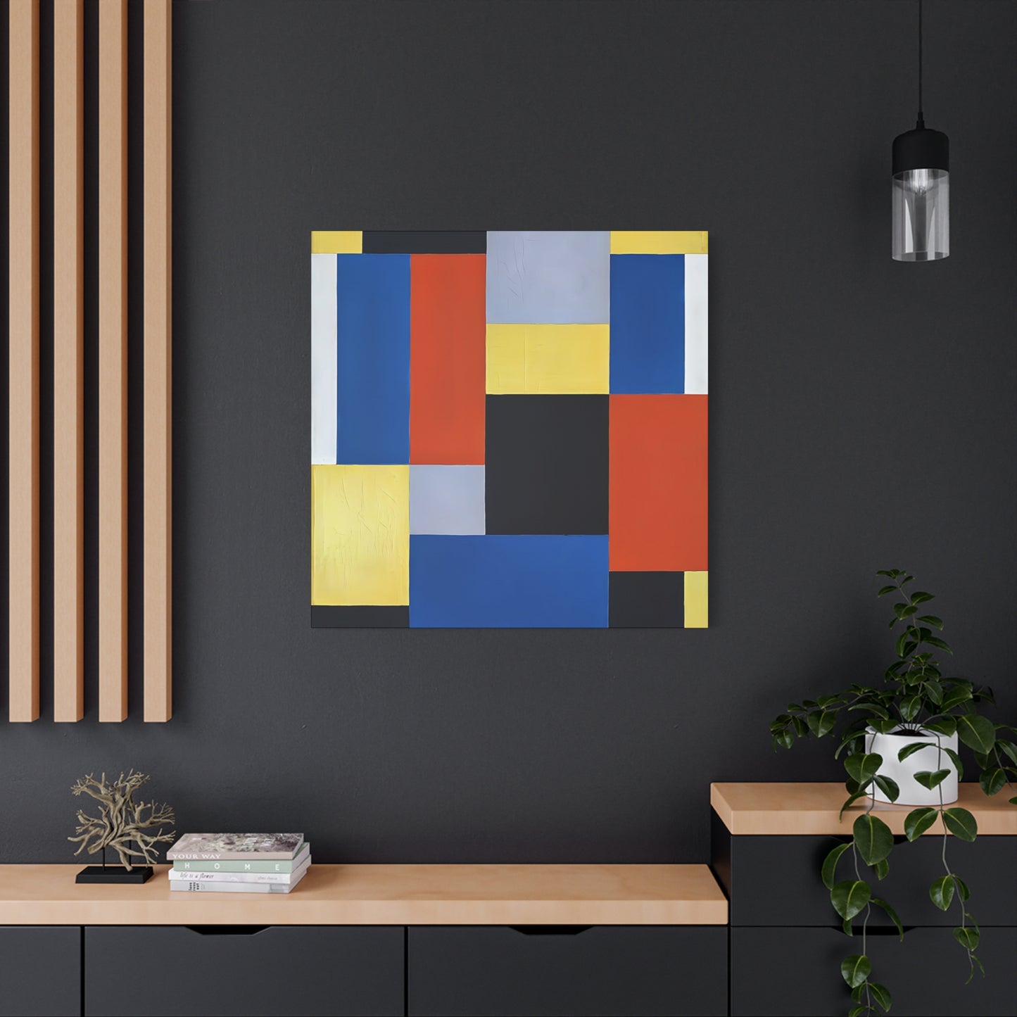 Composition XX (1920) by Theo van Doesburg  / Reproduction Fine Art sur Toile / Epaisseur 3.2 cm - 1.25 inch