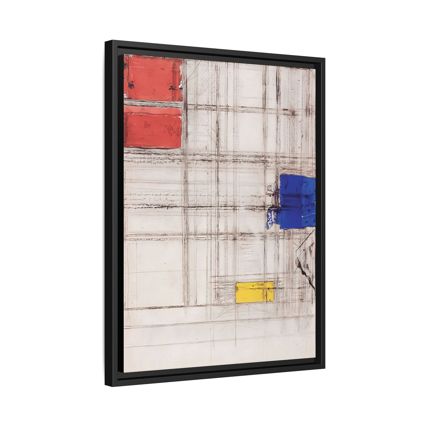 Study for a Composition (1940-1941) by Piet Mondrian  / Toile encadrée sur caisse américaine
