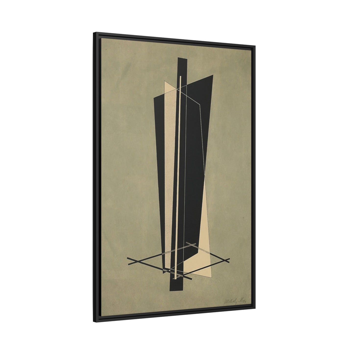 Kestnermappe - Komposition - One Plate P. 123 (1922-23)  by László Moholy-Nagy  / Toile encadrée sur caisse américaine