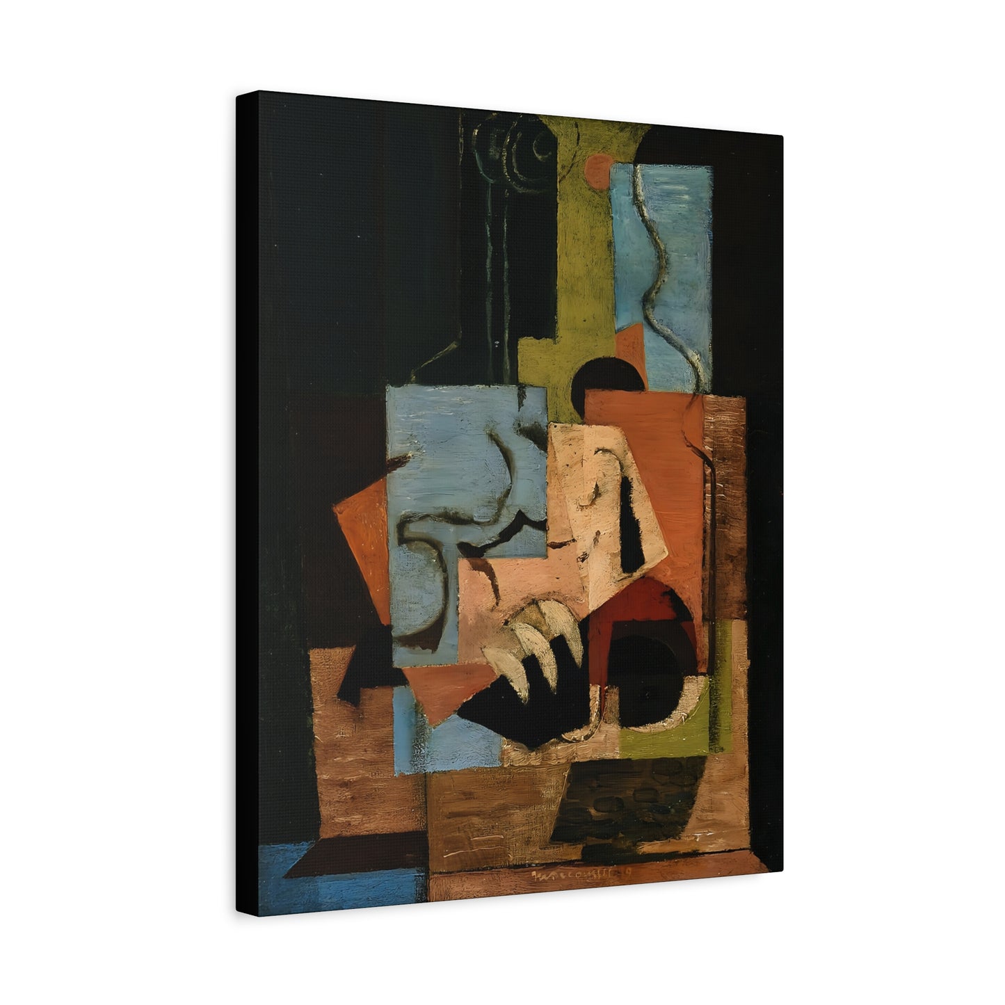 Composition (1919) by Louis Marcoussis  / Reproduction Fine Art sur Toile /  Epaisseur 3.2 cm - 1.25 inch