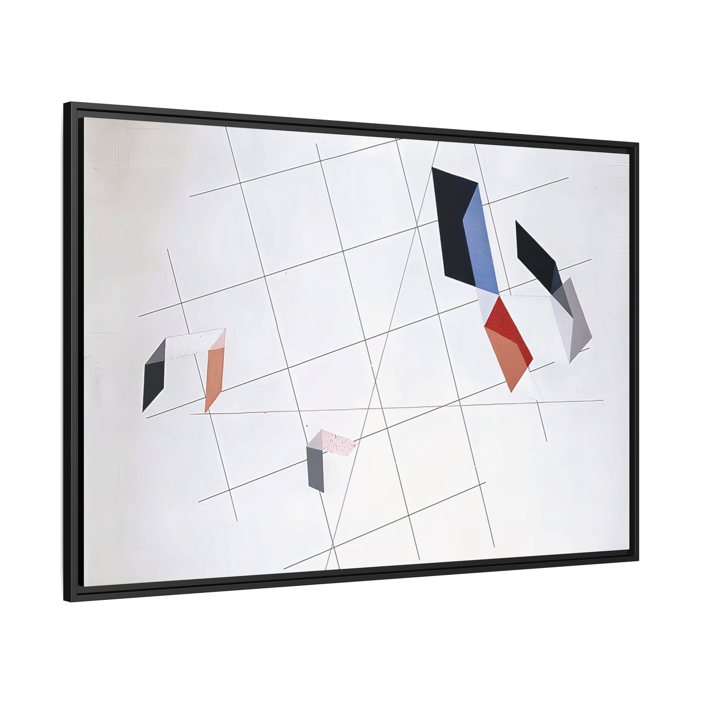 L IV (1936) by László Moholy-Nagy  / Toile encadrée sur caisse américaine