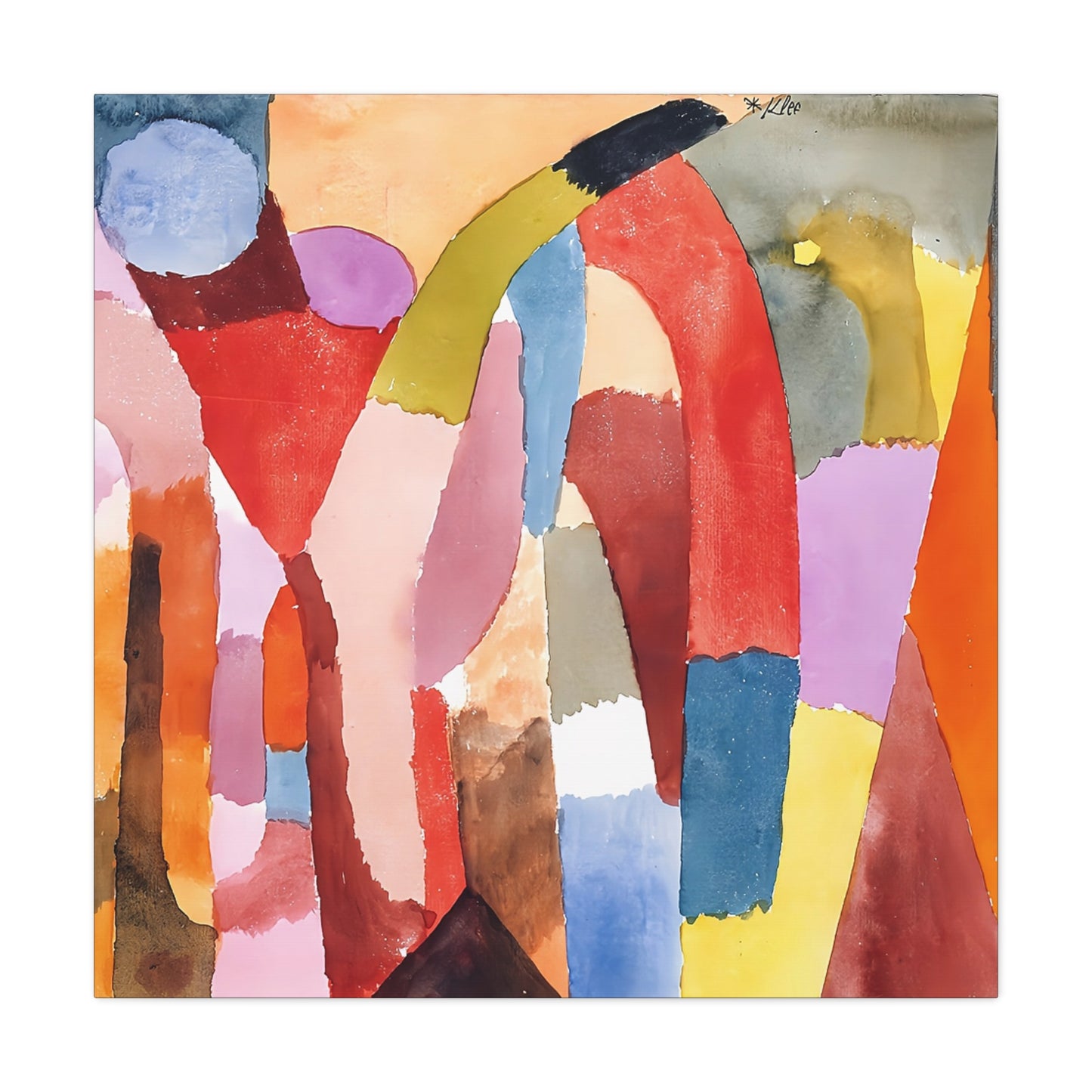 Movement of Vaulted Chambers (1915) by Paul Klee   / Reproduction Fine Art sur Toile / Epaisseur 3,2cm - 1'25 po