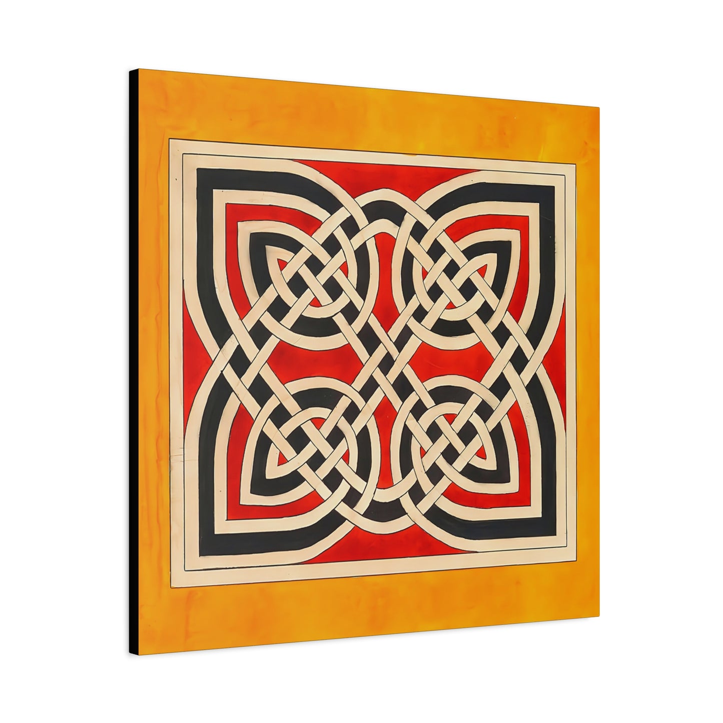 Celtic Ornament (ca 1900) by Elizabeth A. Nedwill  / Reproduction Fine Art sur Toile / Flanc Large Epaisseur 3.2 cm - 1.25 inch