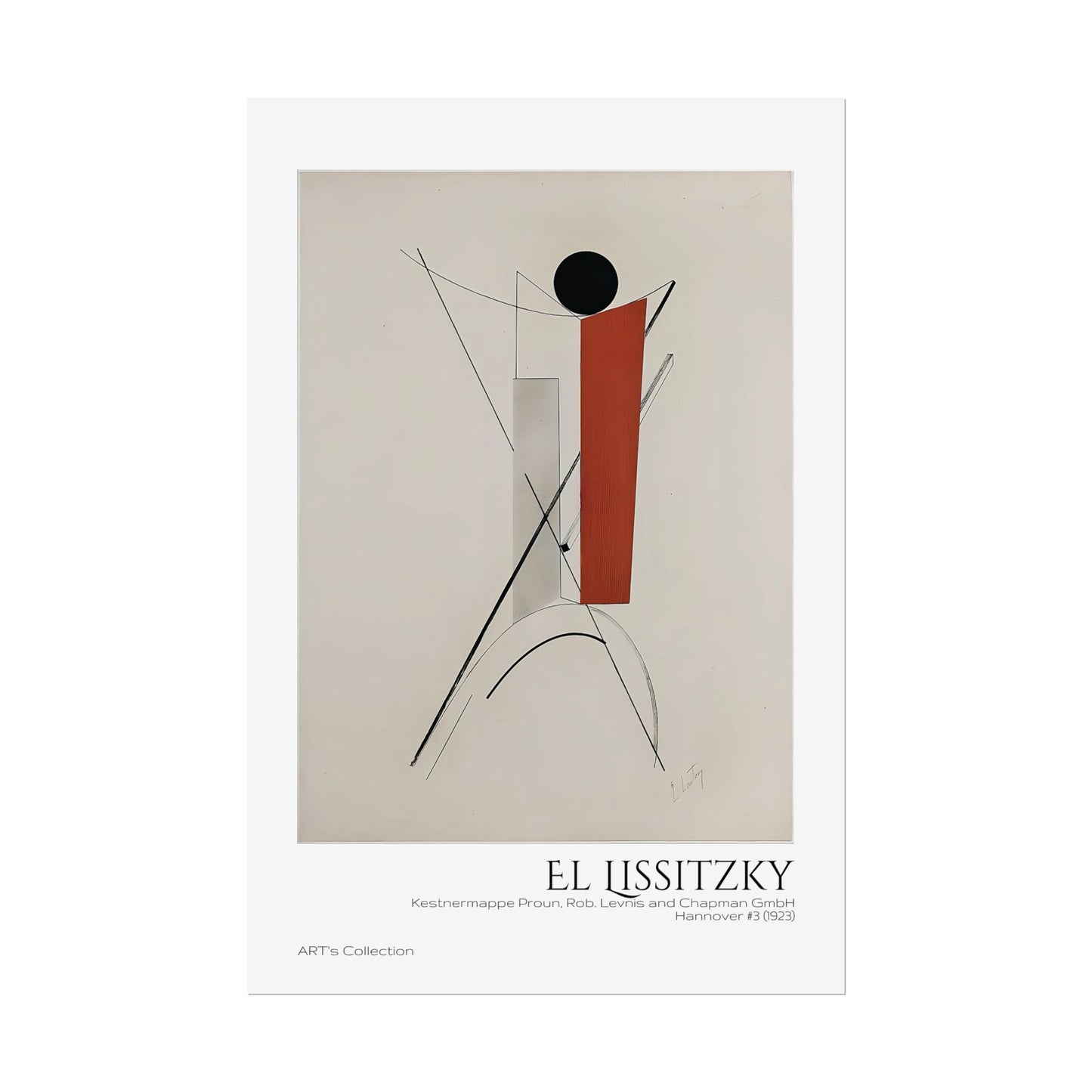 Kestnermappe Proun, Rob. Levnis and Chapman GmbH Hannover #3 (1923) by El Lissitzky / Affiche imprimée - Série ART's Collection