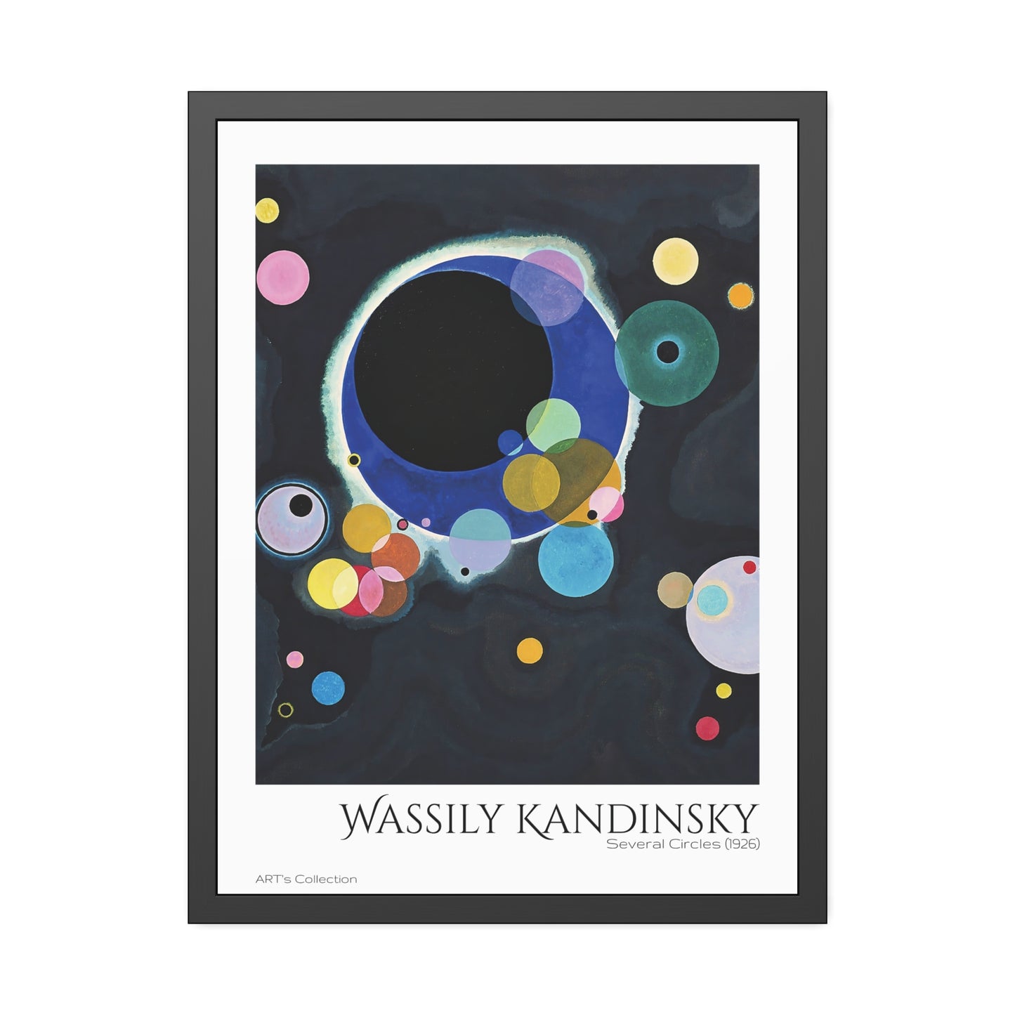 Several Circles (1926) by Wassily Kandinsky / Affiche Encadrée série ART's Collection