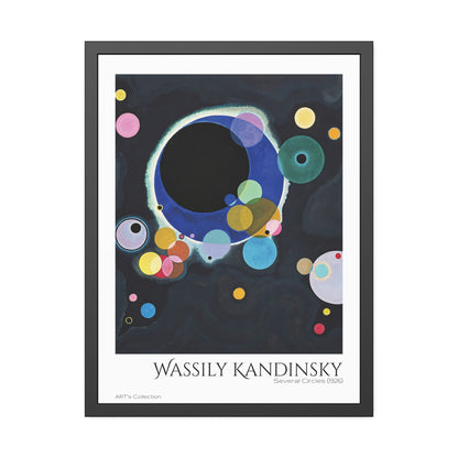 Several Circles (1926) by Wassily Kandinsky / Affiche Encadrée série ART's Collection