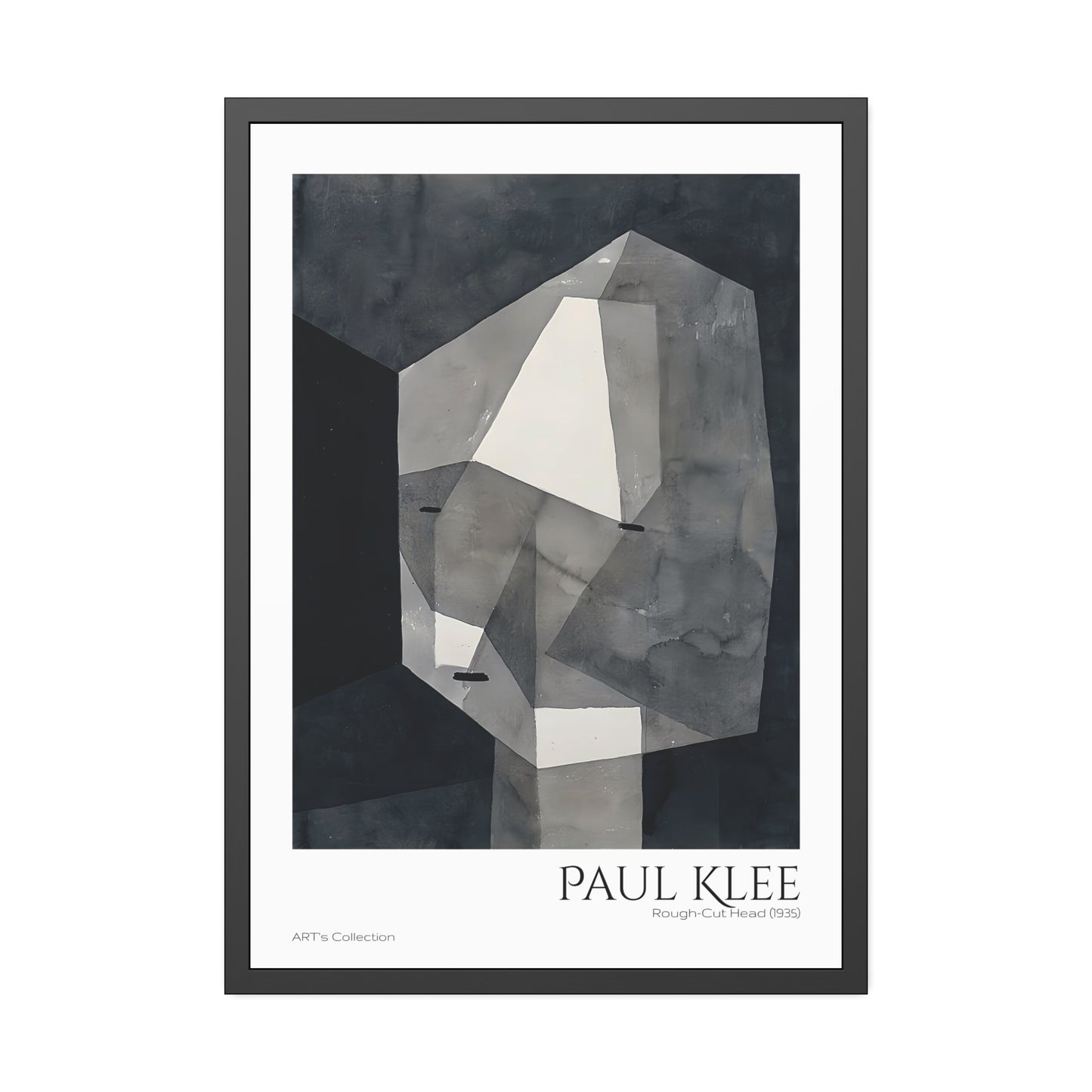 Rough-Cut Head (1935)  by Paul Klee / Affiche Encadrée série ART's Collection
