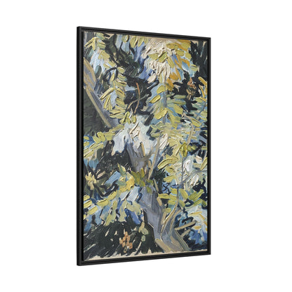 Acacia in Flowers by Vincent van Gogh / Toile encadrée sur caisse américaine