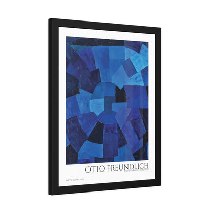 Komposition in Blau (1931) by Otto Freundlich  / Affiche Encadrée série ART's Collection