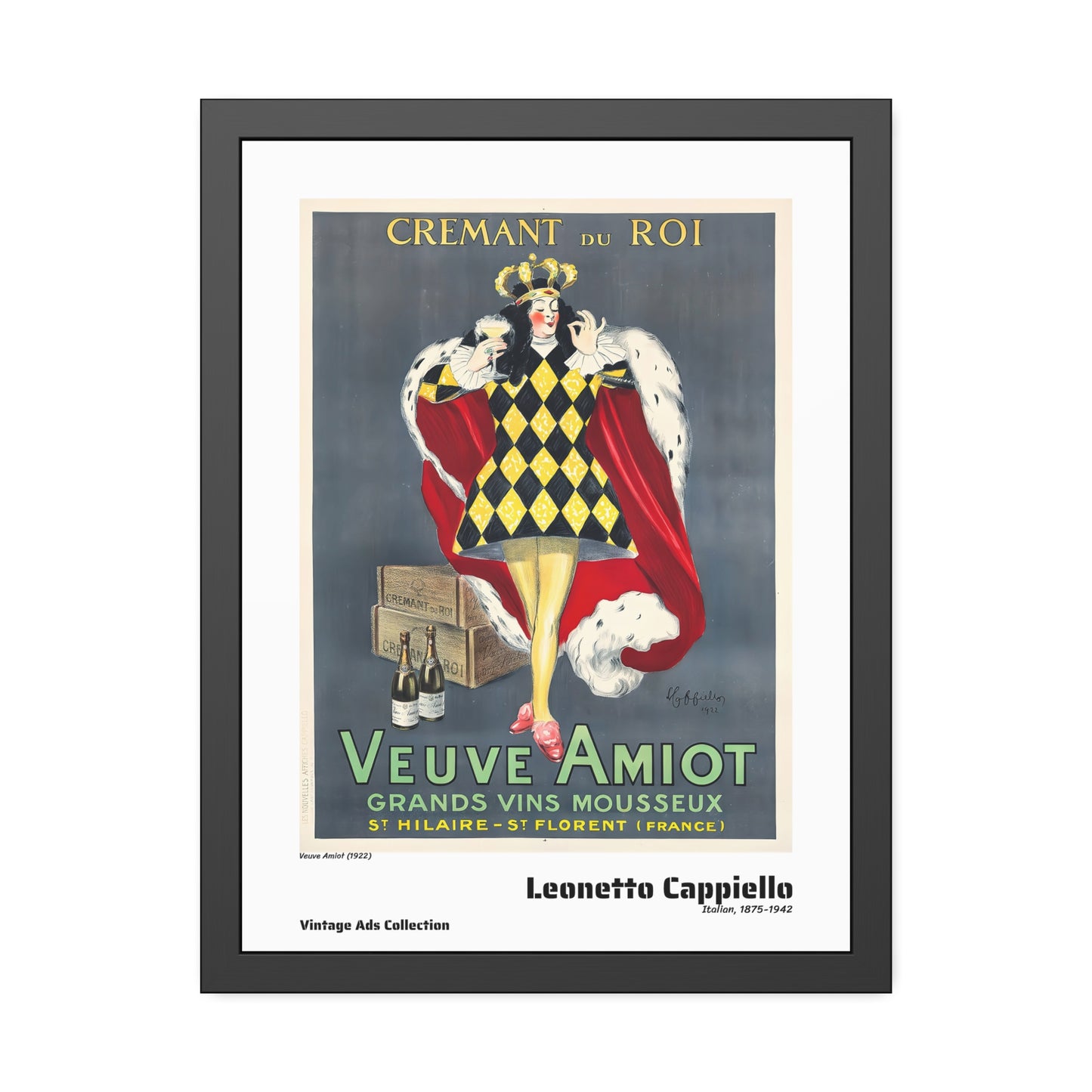 Veuve Amiot (1922) by Leonetto Cappiello / Affiche Encadrée Série Vintage Ads Collection