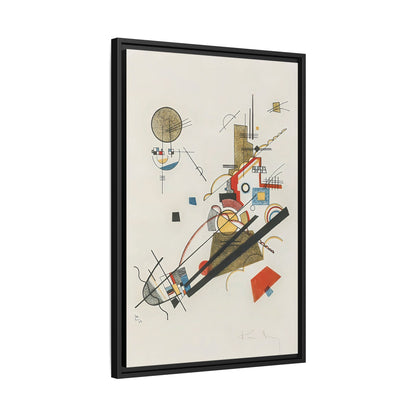 Frohlicher Augsteig (1923) by Wassily Kandinsky / Toile encadrée sur caisse américaine