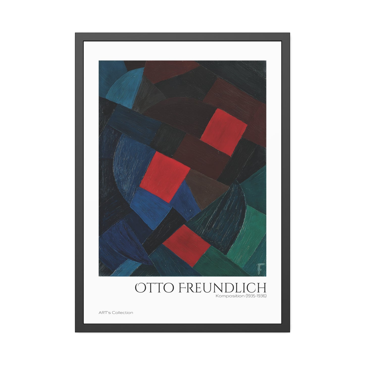 Komposition (1935-1936) by Otto Freundlich  / Affiche Encadrée série ART's Collection